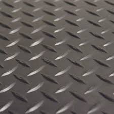 Diamond rubber flooring