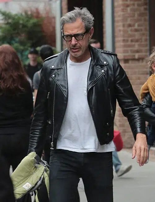 Jeff Goldblum leather jacket