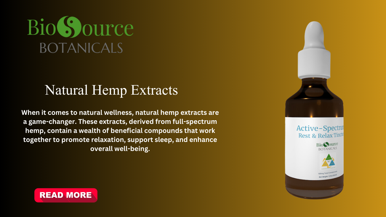 Natural hemp extracts