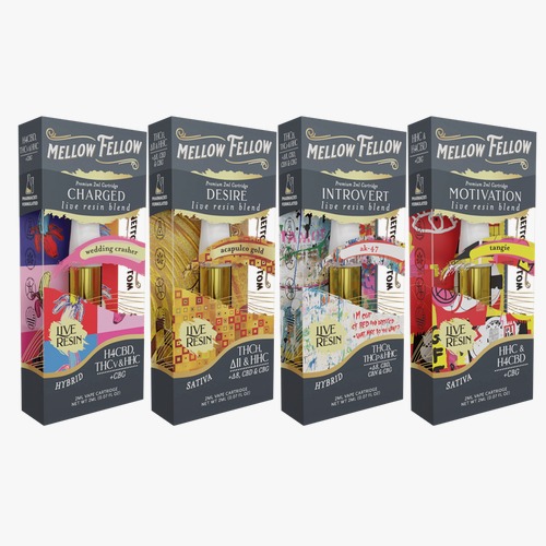 Mellow Fellow premium blend live resin disposable vape