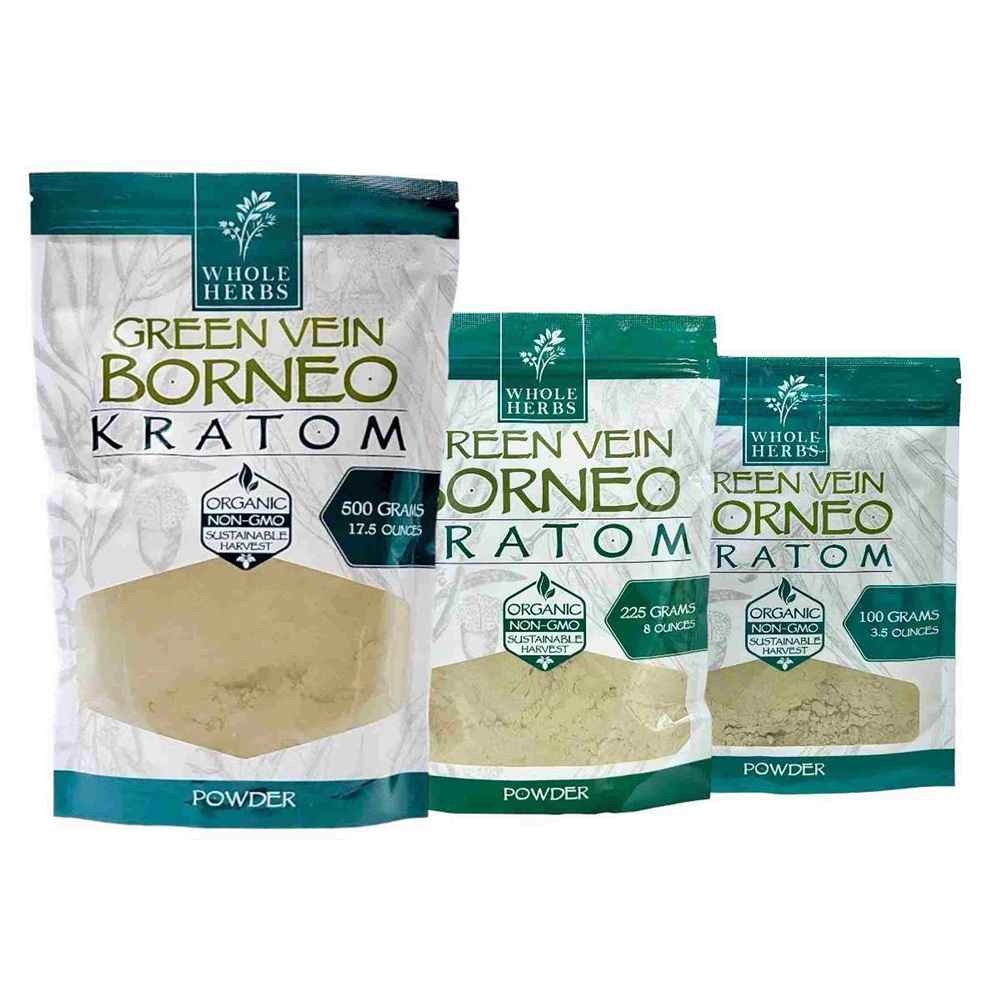 Whole Herbs Green Borneo Kratom Powder