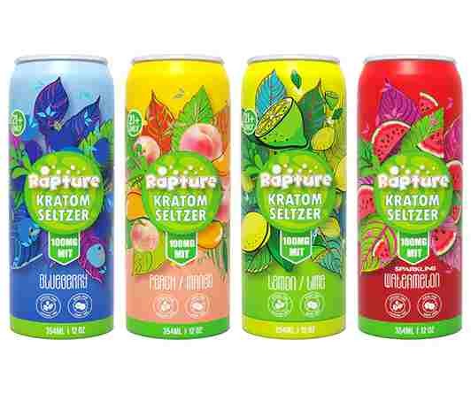 Rapture Kratom Infused 12oz Seltzer Drink 100MG