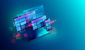 A web developer using a no-code WordPress builder interface on a laptop to design a modern website, representing the rise of no-code web development in 2025.